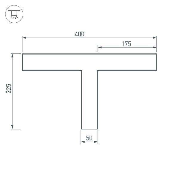 Arlight 030117 Тройник SL-LINE-5035 (Arlight, Металл) 030117, изображение 4