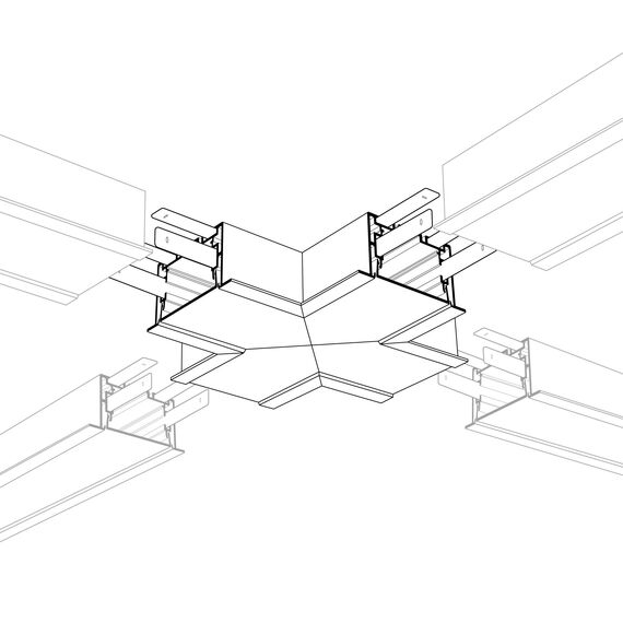 Arlight 021281 Угол S2-LINIA69-F-X90 крестовой (Arlight, Металл) 021281, изображение 4