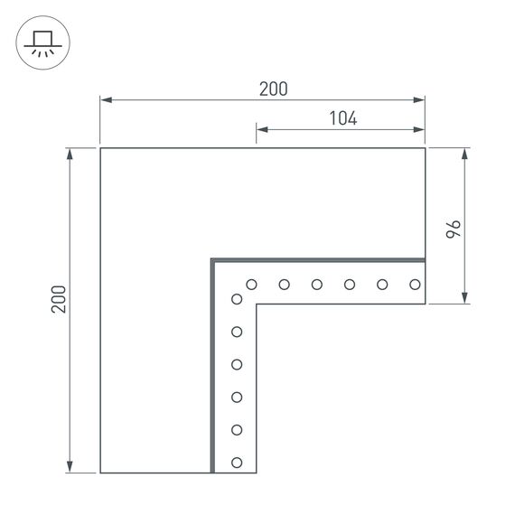 Arlight 030136 Угол SL-LINIA55-FANTOM-EDGE внутренний (Arlight, Металл) 030136, изображение 6