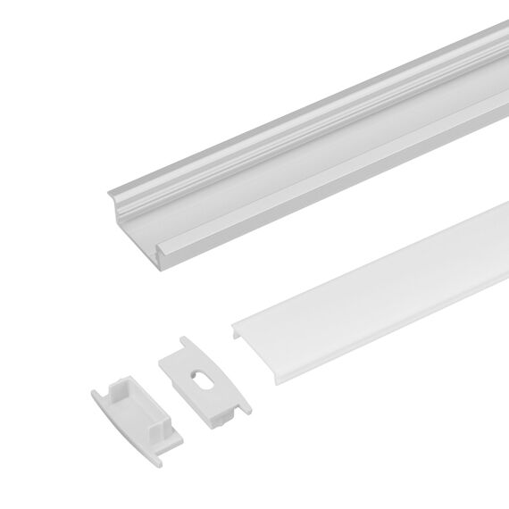 Arlight 036769 Профиль с экраном ARH-WIDE-F-H10-2000 ANOD+OPAL (Arlight, Алюминий) 036769, изображение 6