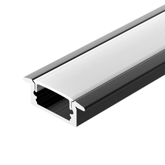 Arlight 040301 Профиль LINE-2308-F-2000 ANOD BLACK (Arlight, Алюминий) 040301