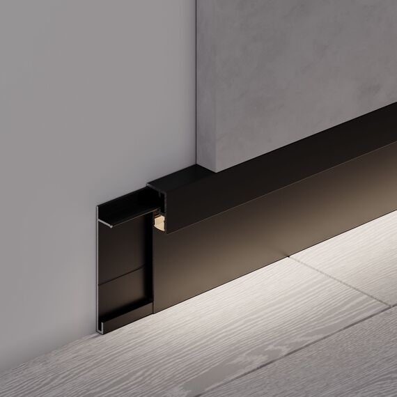 Arlight 046140 Профиль PLINTUS-H54B-2000 BLACK (Arlight, Алюминий) 046140, изображение 11