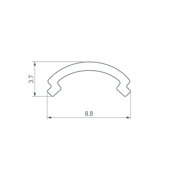 Arlight 036324 Экран ARH-KANT-H8-2000 Round Opal (Arlight, Пластик) 036324, изображение 4