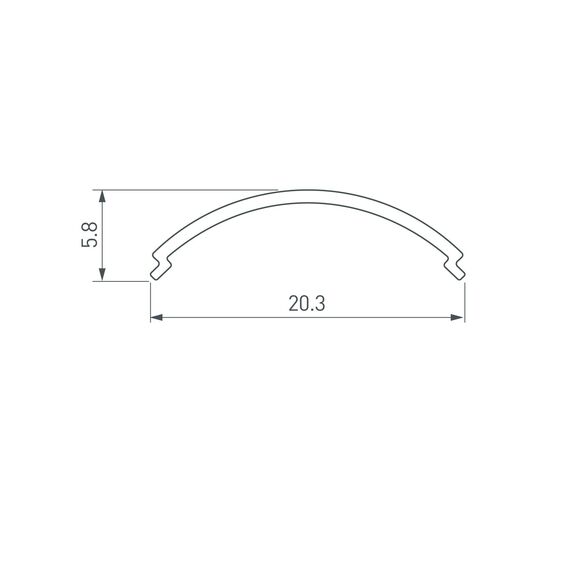 Arlight 016635 Экран ARH-KANT-H16-2000 Round Opal-PM (Arlight, Пластик) 016635, изображение 4