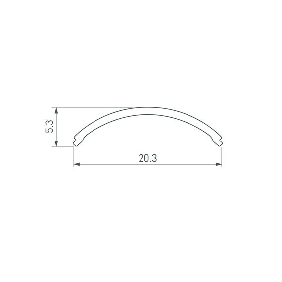 Arlight 037234 Экран ARH-KANT-H16-S Round Opal (Arlight, Пластик) 037234, изображение 4