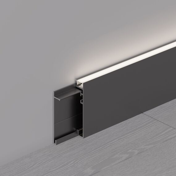 Arlight 045442 Профиль PLINTUS-H55-2000 BLACK (Arlight, Алюминий) 045442, изображение 10