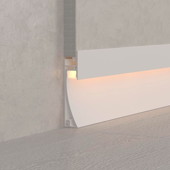 Arlight 045297 Профиль PLINTUS-H58-F-2000 WHITE (Arlight, Алюминий) 045297, изображение 8