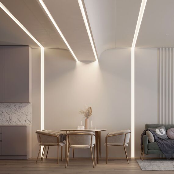 Arlight 039949 Профиль FANTOM-W45-BEVEL-2000 WHITE (Arlight, Алюминий) 039949, изображение 13