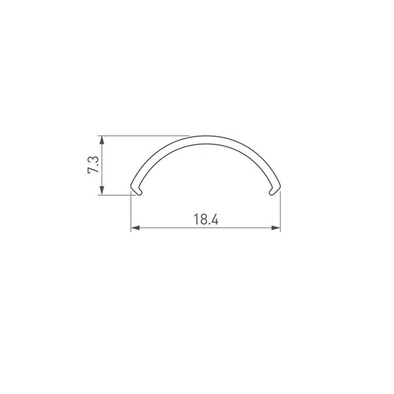 Arlight 039490 Экран ROUND-D20-2000 OPAL-PM (Arlight, Пластик) 039490, изображение 4