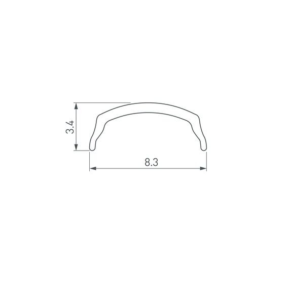 Arlight 023594 Экран ARH-BENT-W11-2000 Clear (Arlight, Пластик) 023594, изображение 3