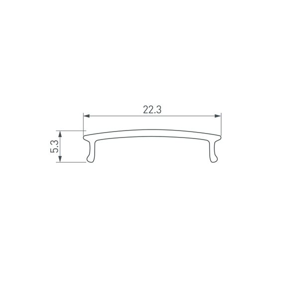 Arlight 016590 Экран ARH-WIDE-(F)-H10-2000 Frost-PM (Arlight, Пластик) 016590, изображение 3