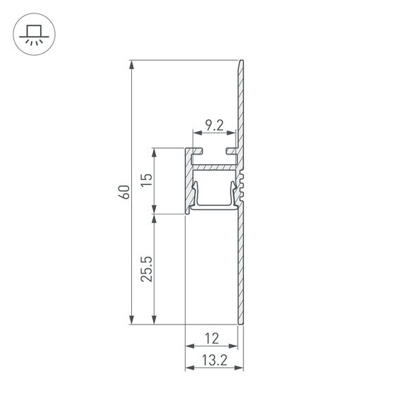 Arlight 034983 Профиль ARH-PLINTUS-FANTOM-2000 WHITE (Arlight, Алюминий) 034983, изображение 5