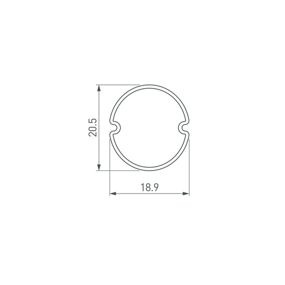 Arlight 039256 Экран ARH-ROUND-D20-DUAL-2000 OPAL BLACK (Arlight, Пластик) 039256, изображение 4