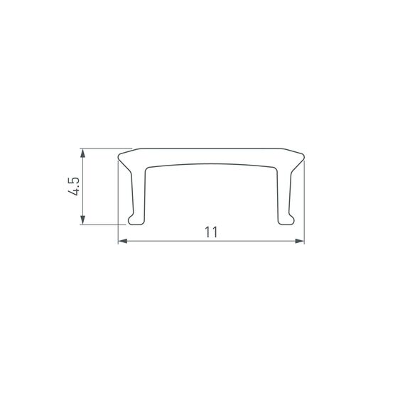 Arlight 041219 Экран PLINTUS-FANTOM-L-2000 OPAL (Arlight, Пластик) 041219, изображение 4