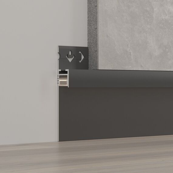 Arlight 052699 Профиль ARH-PLINTUS-50-FANTOM-3000 BLACK (Arlight, Алюминий) 052699, изображение 7