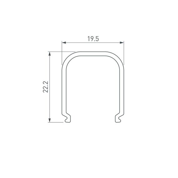 Arlight 018872 Экран ARH-WIDE-(B)-H20-2000 RRC Frost-PM (Arlight, Пластик) 018872, изображение 3