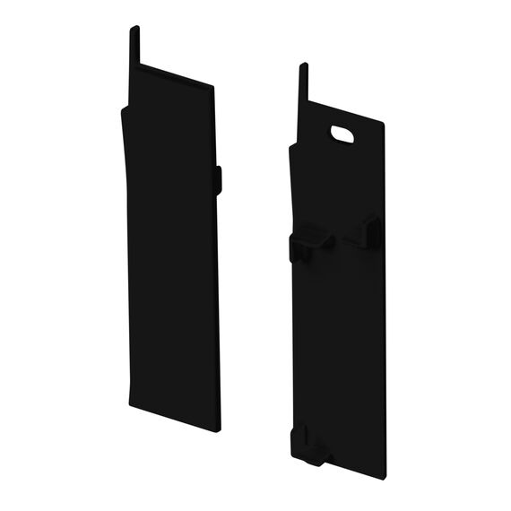 Arlight 043596 Заглушка PLINTUS-H73-F BLACK  (Arlight, Пластик) 043596