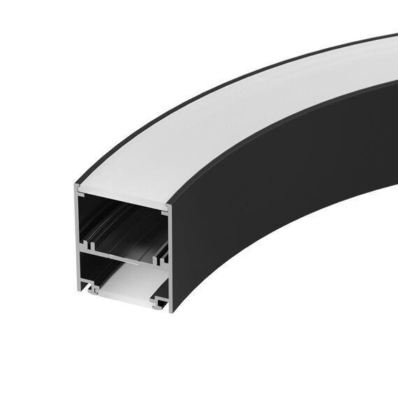 Arlight 029270 Профиль SL-ARC-5060-D1500-A90 BLACK (дуга 1 из 4) (Arlight, Алюминий) 029270