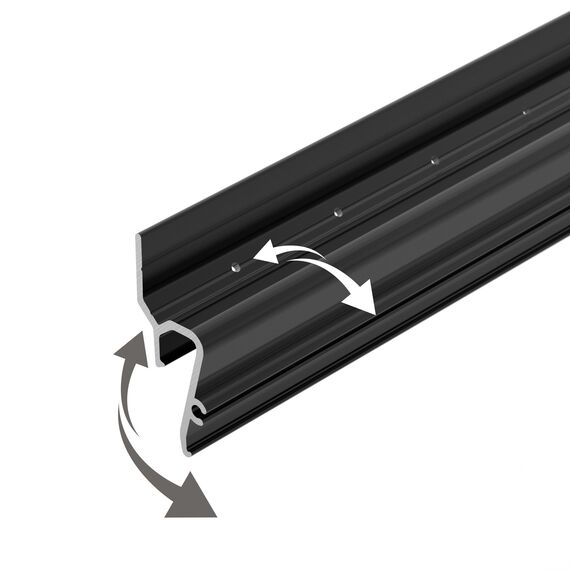 Arlight 041160 Профиль STRETCH-SHADOW-TECH-VENT-2000 BLACK (A2-DELTA) (Arlight, Алюминий) 041160, изображение 6
