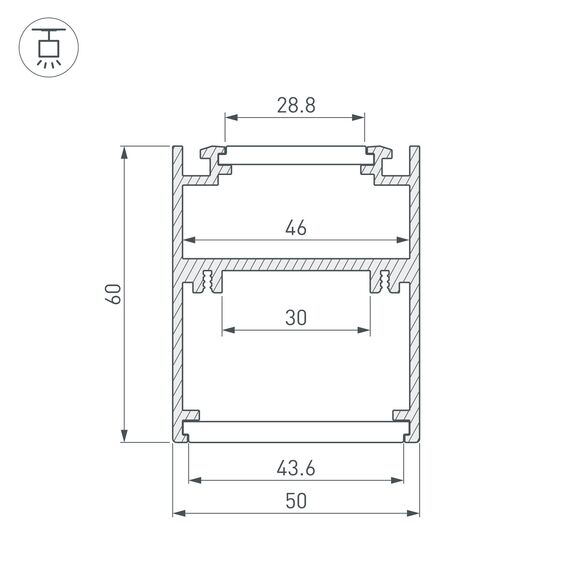 Arlight 029267 Профиль SL-ARC-5060-D1000-A45 BLACK (дуга 1 из 8) (Arlight, Алюминий) 029267, изображение 5