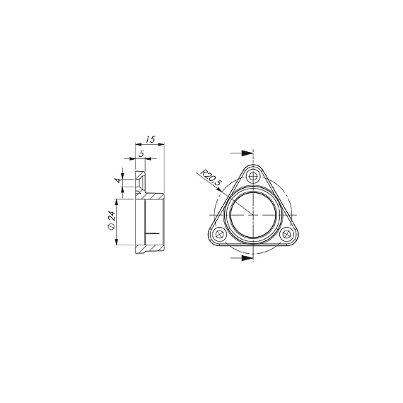 Arlight 015533 Держатель в шкаф для ALU-ROUND (Arlight, Пластик) 015533, изображение 4