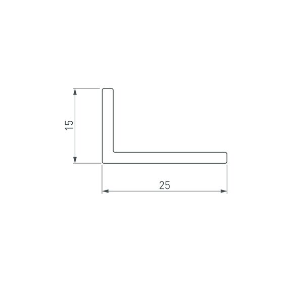 Arlight 053358 Уголок ARH-W25х15х2-2000 ANOD (Arlight, Алюминий) 053358, изображение 4