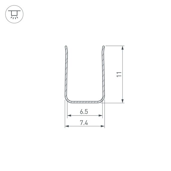 Arlight 029824 Профиль гибкий ARL-MOONLIGHT-1206-2x500  (Arlight, Металл) 029824, изображение 4