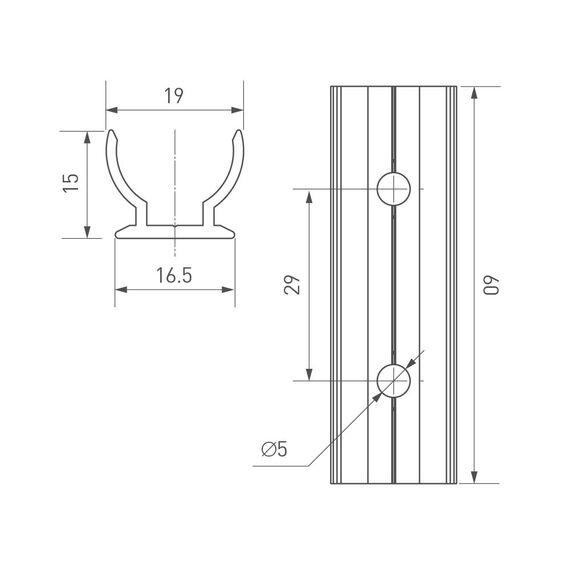 Arlight 031458 Держатель ARL-MOONLIGHT-R18-CLIP-TU CLEAR (Arlight, Пластик) 031458, изображение 4