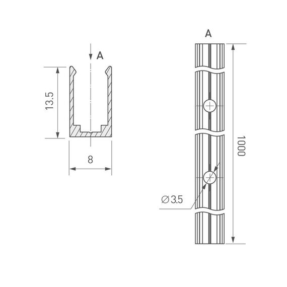 Arlight 029828 Профиль ARL-MOONLIGHT-1206-1000 ANOD (Arlight, Алюминий) 029828, изображение 4