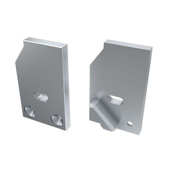 Arlight 026734 Заглушка для ALM-GLASS-10 левая с отверстием (Arlight, Металл) 026734