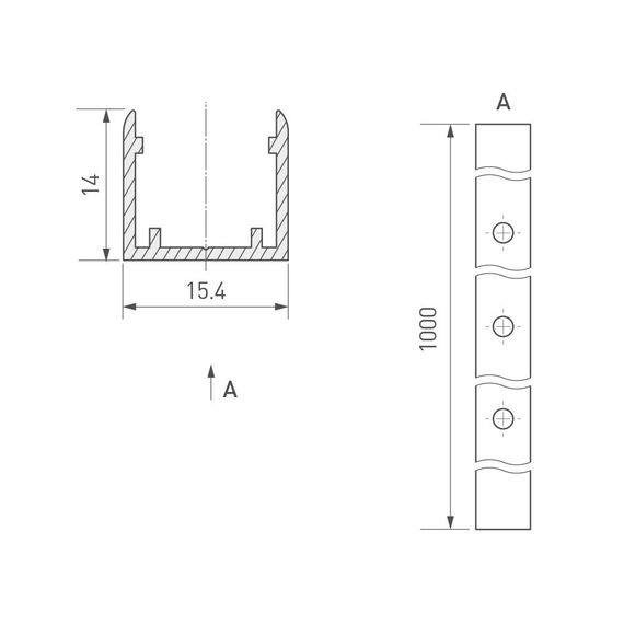 Arlight 025553 Профиль ARL-MOONLIGHT-1213-1000 ANOD (Arlight, Алюминий) 025553, изображение 3