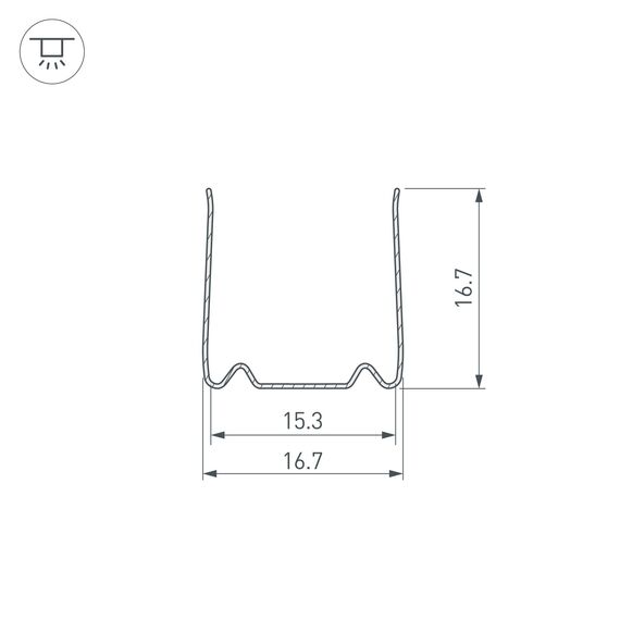 Arlight 029421 Профиль гибкий ARL-MOONLIGHT-1515-3D-2x500  (Arlight, Металл) 029421, изображение 6
