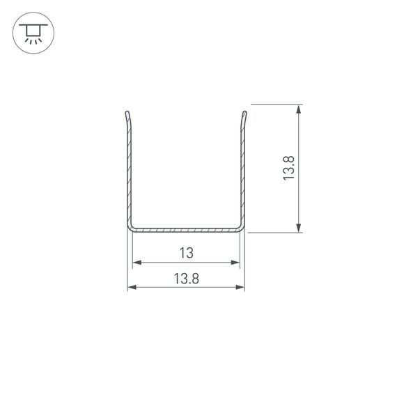 Arlight 029419 Профиль гибкий ARL-MOONLIGHT-1213-2x500  (Arlight, Металл) 029419, изображение 5