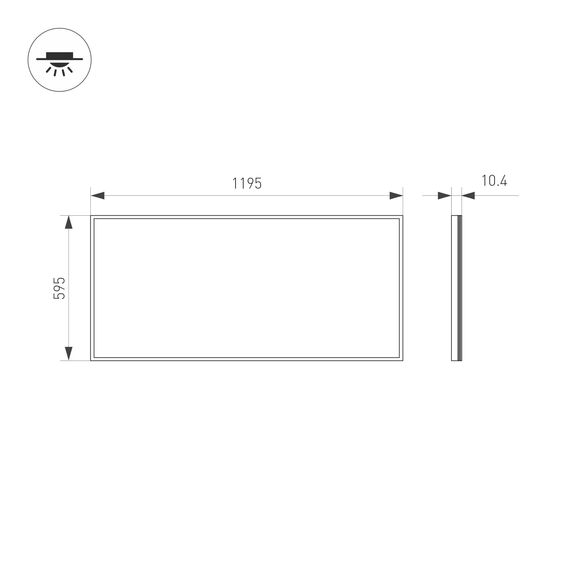 Arlight 023158(1) Панель IM-600x1200A-48W White (Arlight, IP40 Металл, 3 года) 023158(1), изображение 4