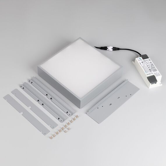 Arlight 047681 Светильник DL-GRIGLIATO-S190x190-24W Warm3000 (GR, 100 deg, 230) (Arlight, IP40 Металл, 5 лет) 047681, изображение 4