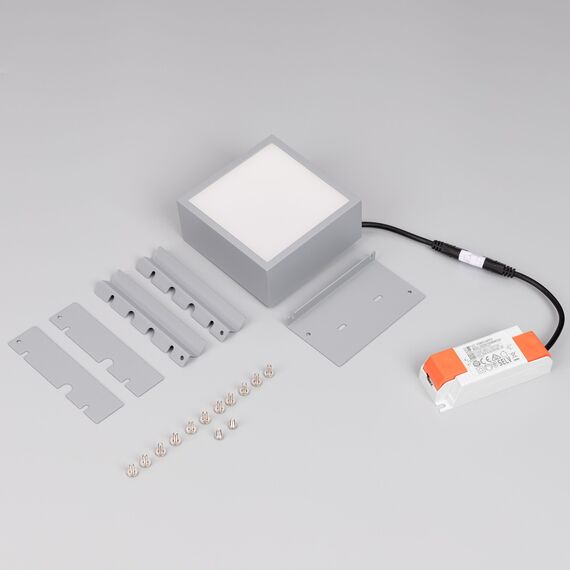 Arlight 047679 Светильник DL-GRIGLIATO-S90x90-12W Warm3000 (GR, 90 deg, 230) (Arlight, IP40 Металл, 5 лет) 047679, изображение 3