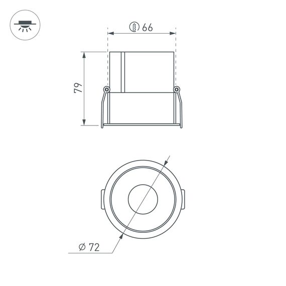 Arlight 035456 Светильник MS-ATLAS-BUILT-R72-20W Warm3000 (WH-BK, 30 deg, 230V) (Arlight, IP20 Металл, 5 лет) 035456, изображение 9