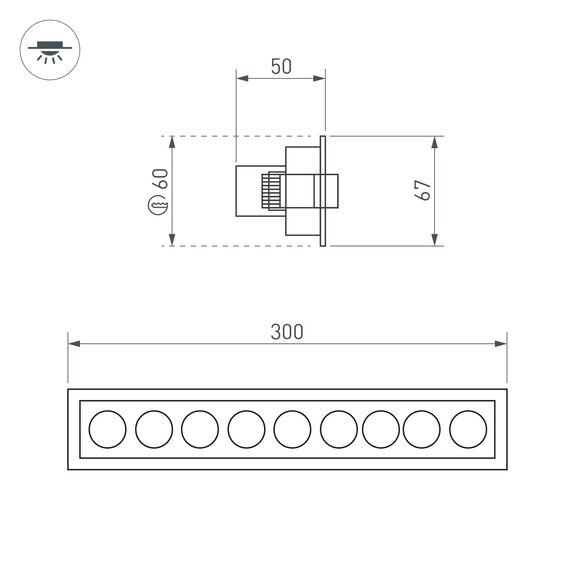 Arlight 032231 Светильник MS-ORIENT-BUILT-TURN-TC-S67x300-20W Day4000 (WH-BK, 30 deg, 230V) (Arlight, IP20 Металл, 5 лет) 032231, изображение 12