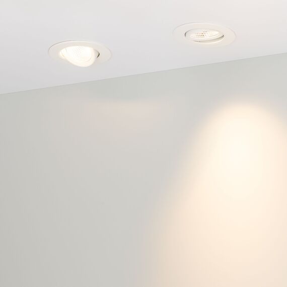 Arlight 032310 Светильник LTD-POLAR-TURN-R90-7W Warm3000 (WH, 36 deg, 230V) (Arlight, IP20 Пластик, 3 года) 032310, изображение 10
