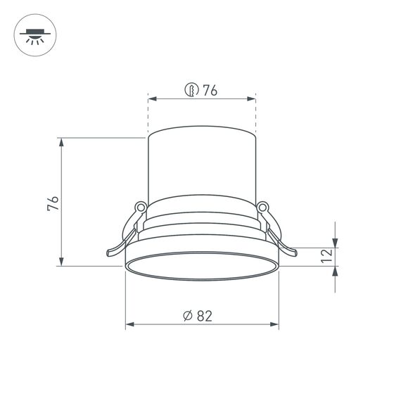 Arlight 035440 Светильник MS-VOLCANO-BUILT-R82-10W Day4000 (WH, 38 deg, 230V) (Arlight, IP20 Металл, 5 лет) 035440, изображение 14