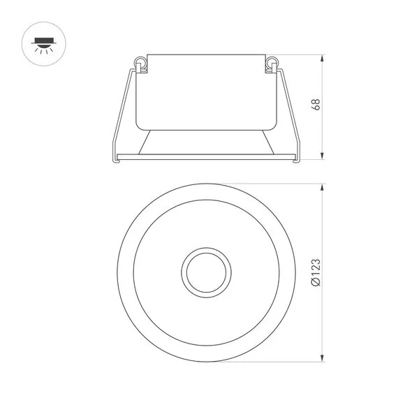 Arlight 050186 Светильник MS-HARBOR-R123-20W Warm3000 (WH, 24 deg, 230V) (Arlight, IP20 Металл, 5 лет) 050186, изображение 8