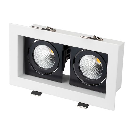 Arlight 024129 Светильник CL-KARDAN-S180x102-2x9W Day (WH-BK, 38 deg) (Arlight, IP20 Металл, 3 года) 024129, изображение 2
