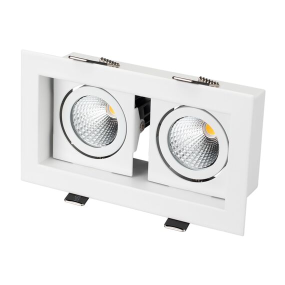 Arlight 024127 Светильник CL-KARDAN-S180x102-2x9W Warm (WH, 38 deg) (Arlight, IP20 Металл, 3 года) 024127, изображение 2