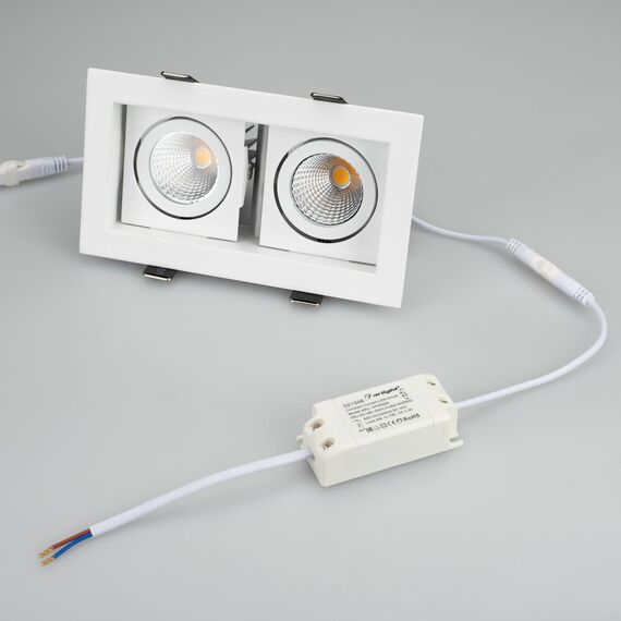 Arlight 024127 Светильник CL-KARDAN-S180x102-2x9W Warm (WH, 38 deg) (Arlight, IP20 Металл, 3 года) 024127, изображение 7