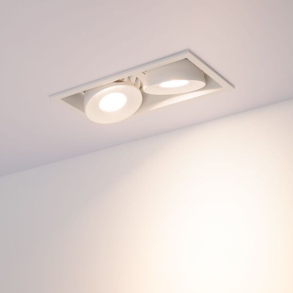 Arlight 026876 Светильник CL-SIMPLE-S148x80-2x9W Warm3000 (WH, 45 deg) (Arlight, IP20 Металл, 3 года) 026876, изображение 6