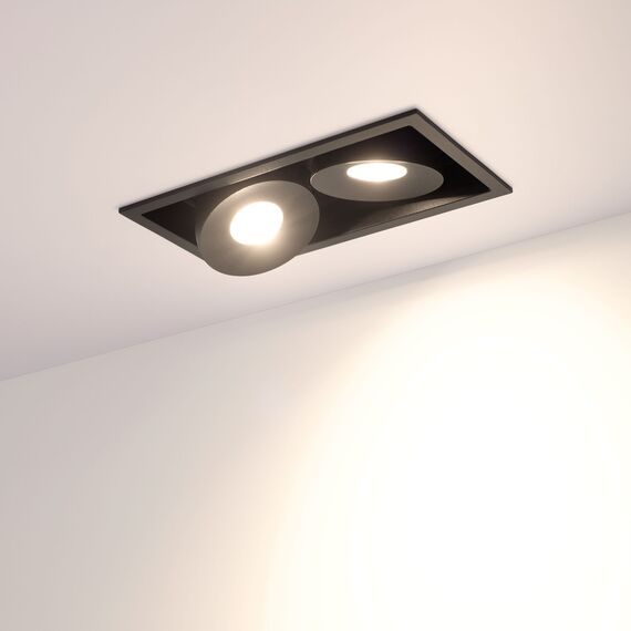 Arlight 028151 Светильник CL-SIMPLE-S148x80-2x9W Warm3000 (BK, 45 deg) (Arlight, IP20 Металл, 3 года) 028151, изображение 6