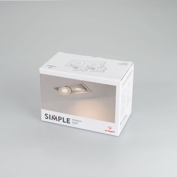 Arlight 028150 Светильник CL-SIMPLE-S148x80-2x9W Day4000 (WH, 45 deg) (Arlight, IP20 Металл, 3 года) 028150, изображение 14