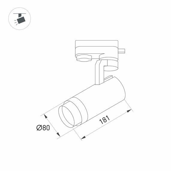 Arlight 031243 Светильник LGD-GELIOS-2TR-R80-30W Day4000 (BK, 20-60 deg, 230V) (Arlight, IP20 Металл, 3 года) 031243, изображение 3