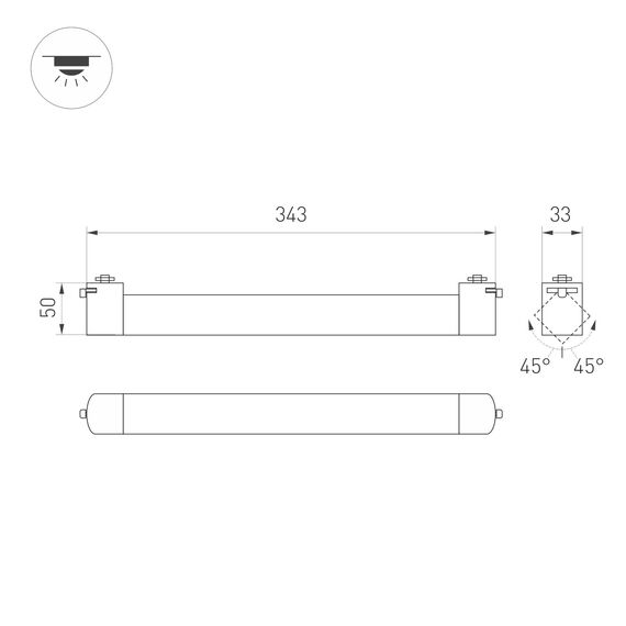 Arlight 051913 Светильник LGD-NEPTUN-2TR-L343-10W Warm3000 (WH, 100 deg, 230V) (Arlight, IP20 Металл, 5 лет) 051913, изображение 7