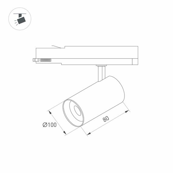 Arlight 031111 Светильник LGD-NIKA-4TR-R100-20W Day4000 (BK, 24 deg, 230V) (Arlight, IP20 Металл, 5 лет) 031111, изображение 4